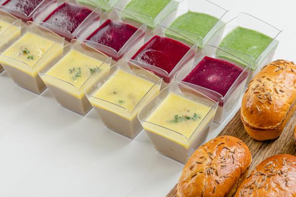 Трио паштетов: скумбрия, куриная печень, овощи. Call the chef