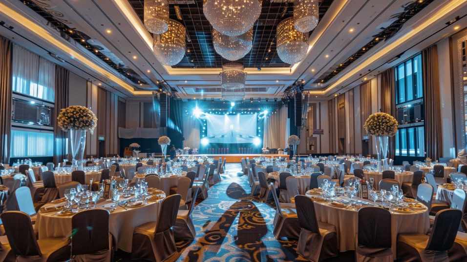 Светлый банкетный зал