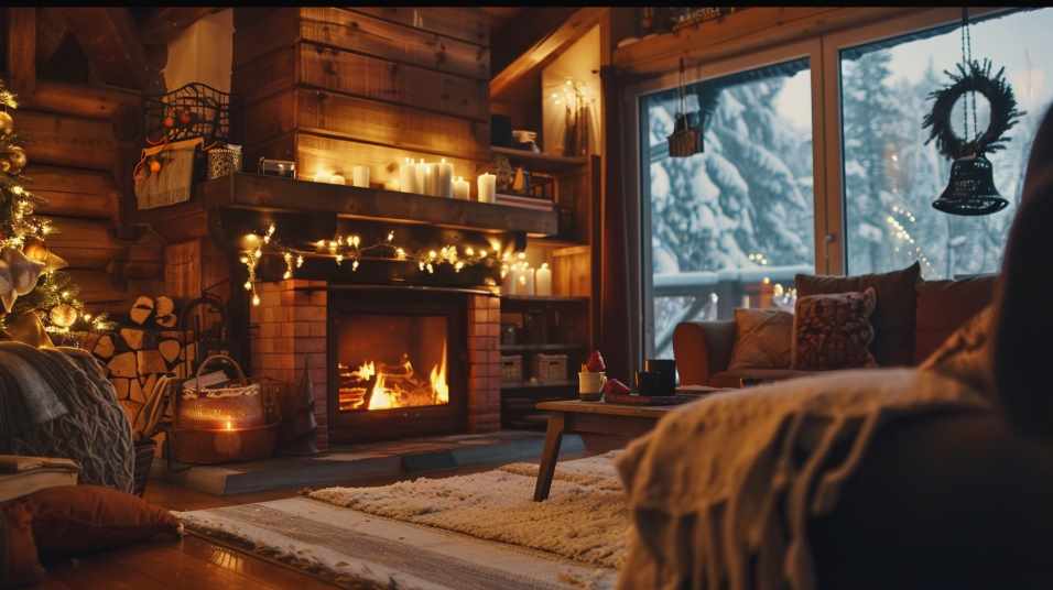 Тепло, огонь и зимний вечер