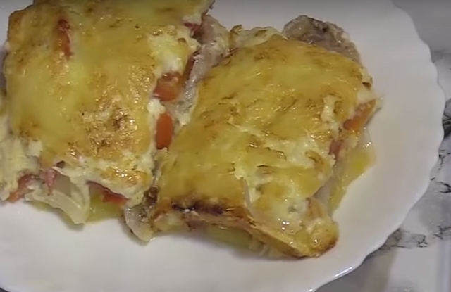 Свинина под сыром