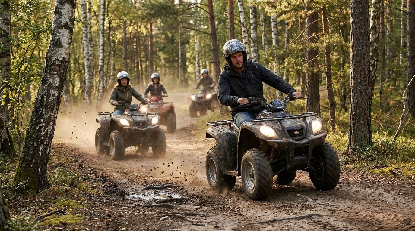 "поездка на квадроцикле"