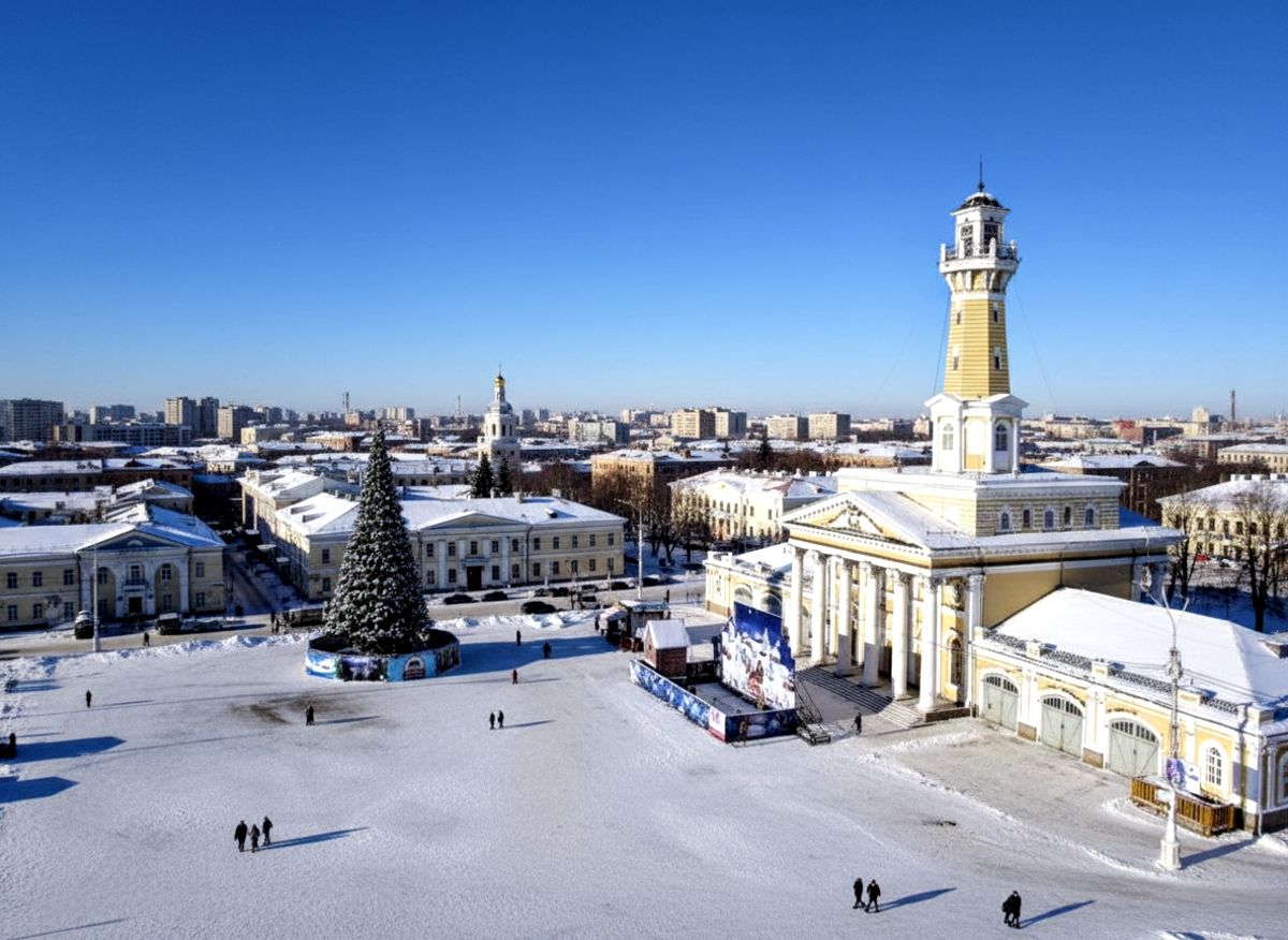 Центральная ёлка в Костроме