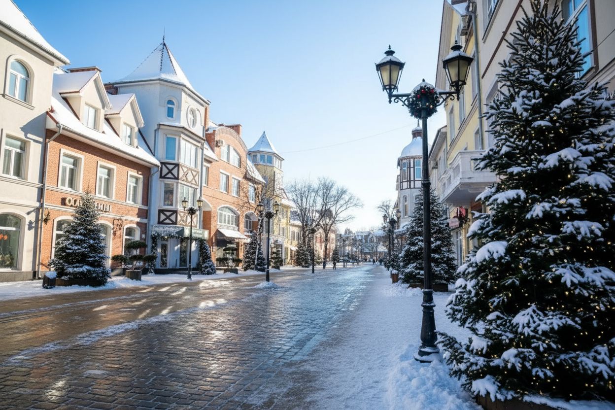 Зеленоградск зимой