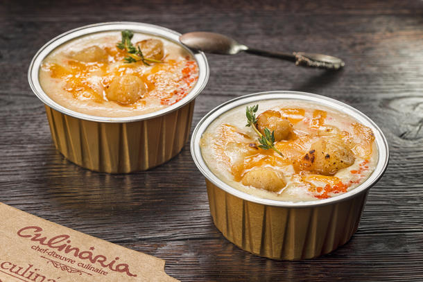 Гребешки в икорном соусе Гребешки в икорном соусе