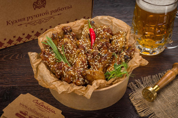 Куриные крылышки терияки