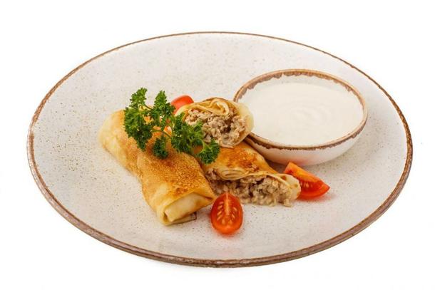 Блины с мясом