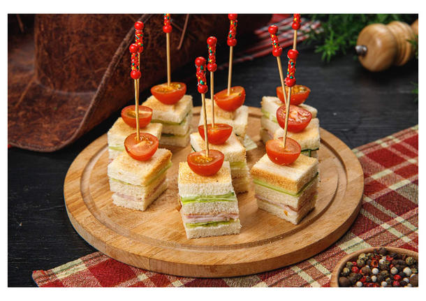 Мини-сэндвич с жареной курицей 9 шт Мини-сэндвич с жареной курицей 9 шт