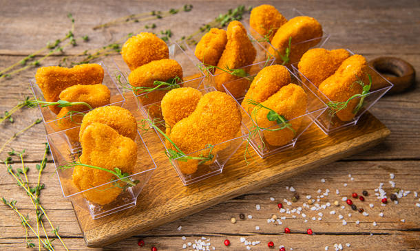 Кусочки курочки в панировке Кусочки курочки в панировке