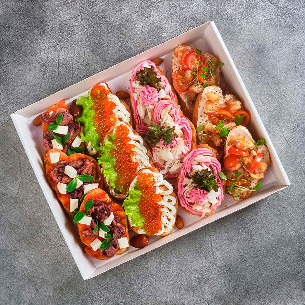 Риф Коллекция морских брускетт 18 шт
