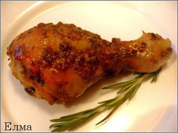 Куриные ножки запеченые с соусом Песто