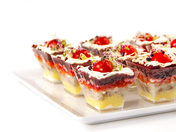 Салат «Сельдь под шубой» мини