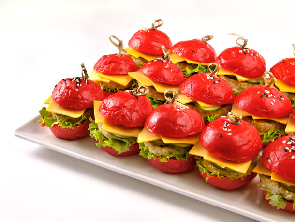 Мини-бургер с куриной котлеткой Мини-бургер с куриной котлеткой