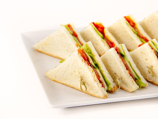 Мини сэндвич с лососем