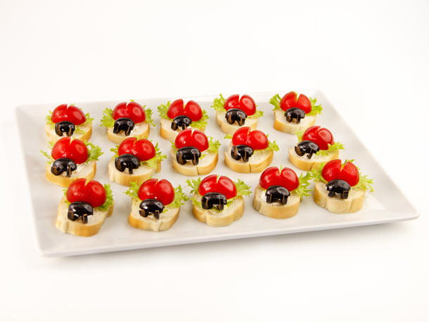 Брускетта «Божья коровка»