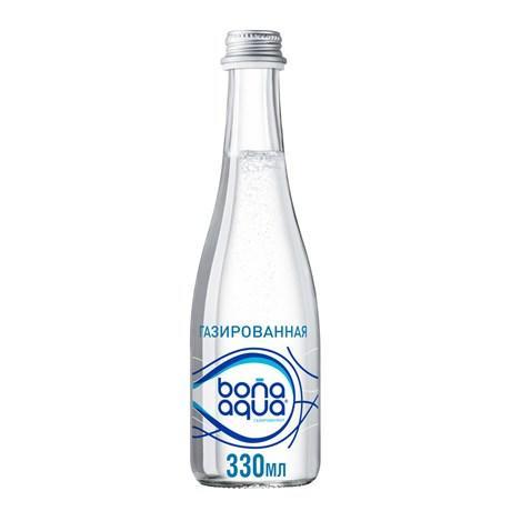 Вода стекло BONAAQUA (газ/ не газ)