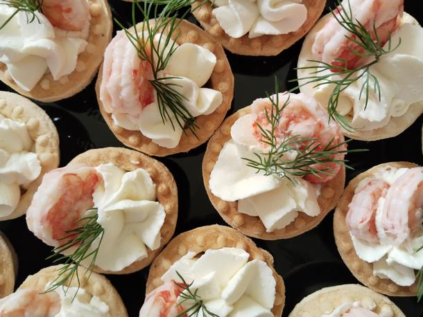 Тарталетки с креветками (10шт)