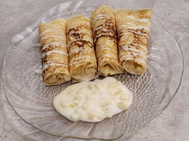 Блинчики с яблоком