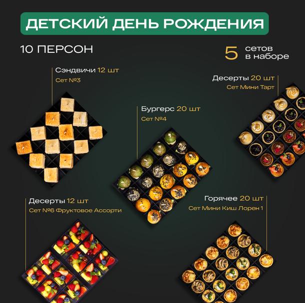 Фуршетный Набор «Детский день рождения 10 персон»