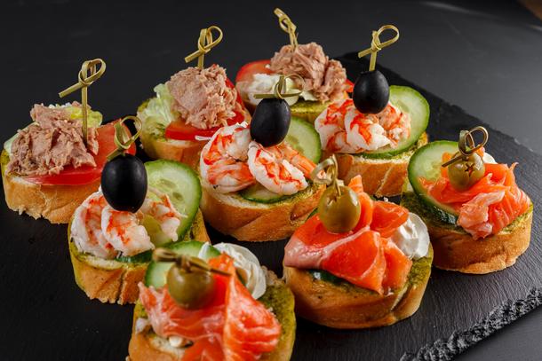 Сет брускетт с рыбой 16 шт