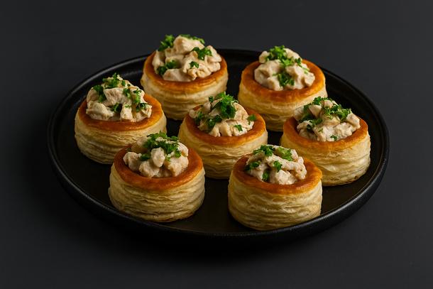 Жульен в валоване с курицей