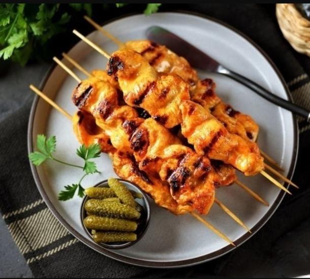 Шашлычок с нежным филе цыпленка