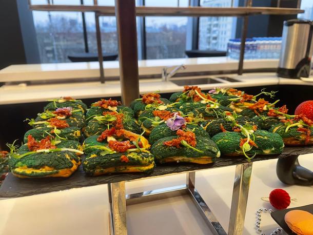 Профитроли с белым шоколадом