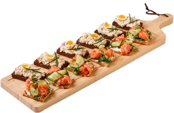 Брускетты «Тунец» «Лосось крем-чиз»