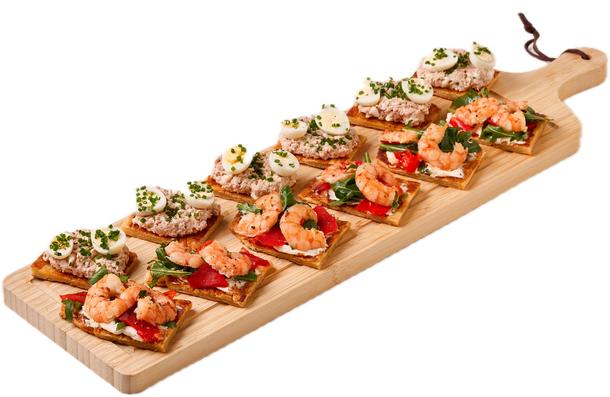 Брускетты на круассане «Креветка» и «Форшмак» Брускетты на круассане «Креветка» и «Форшмак»