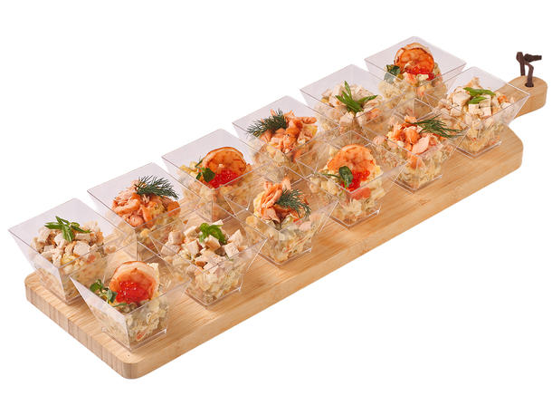 Ассорти салатов «Оливье»: с лососем, с курицей, с креветкой