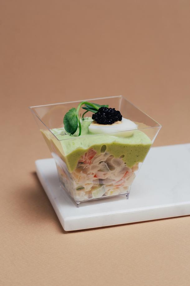 Оливье с масляной рыбой Оливье с масляной рыбой