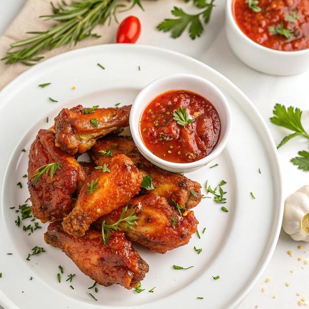 Куриные крылышки в соусе сацебели Куриные крылышки в соусе сацебели