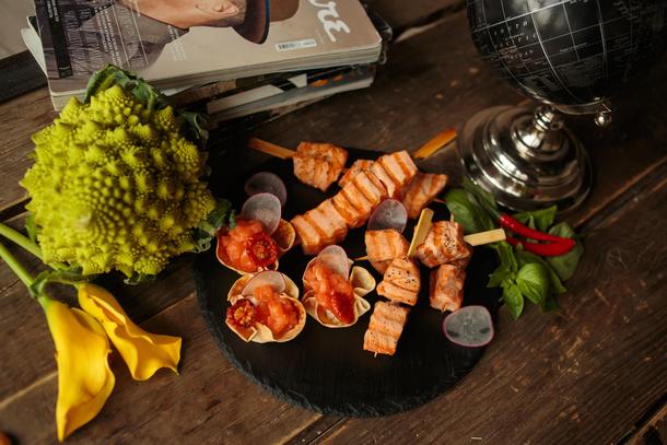 Шашлычки из лосося