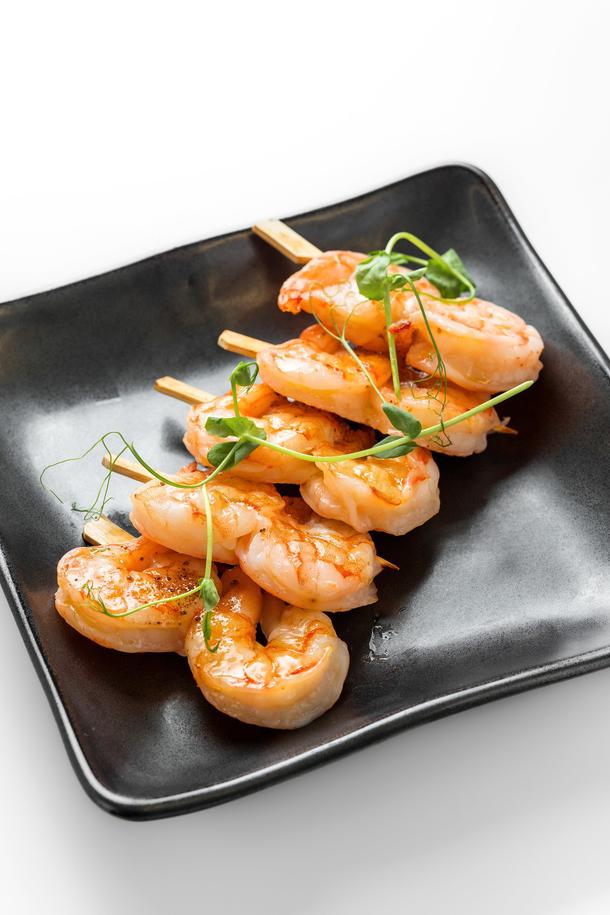 Шашлычки из креветок