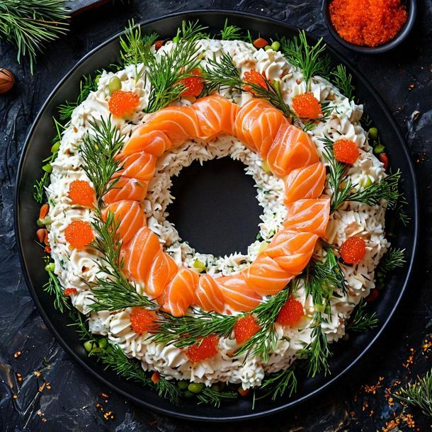 Салат Мимоза с рябкой Салат Мимоза с рябкой