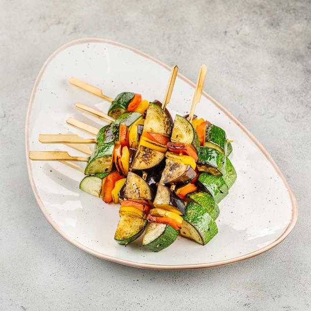 Цукини гриль с баклажанами и перцем Цукини гриль с баклажанами и перцем