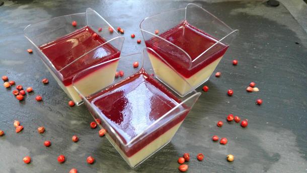 Пана кота из лесных ягод (Panna Cotta)