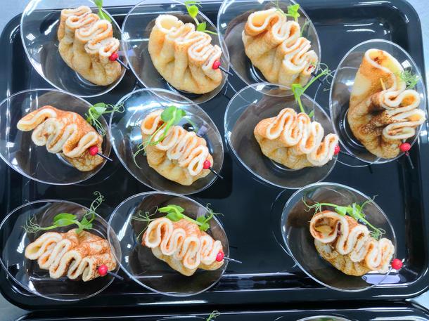 Блинчики с сыром и грибами Блинчики с сыром и грибами