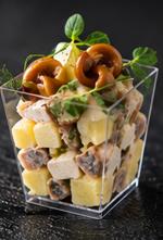 Салат картофель с грибами Салат картофель с грибами
