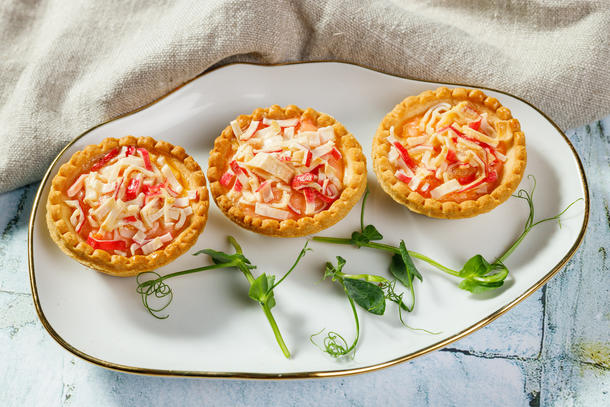 Мини-киш из снежного краба