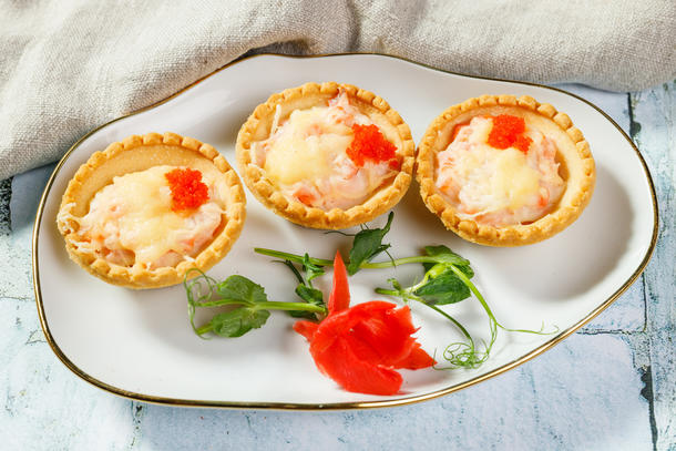 Мини-киш из креветок Мини-киш из креветок