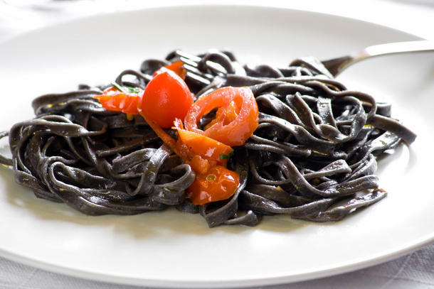 Black паста с морепродуктами