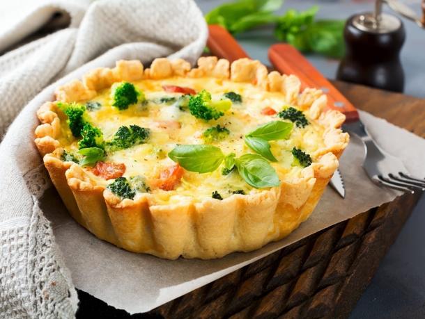 Киш Лорен с ветчиной и сыром Киш Лорен с ветчиной и сыром