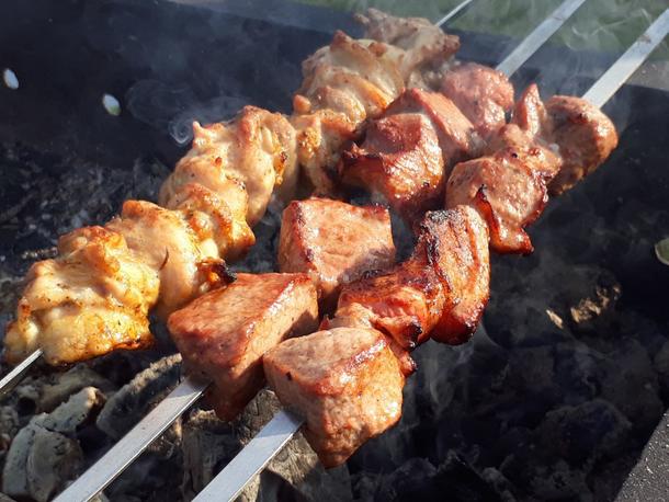 Шашлык из курицы с