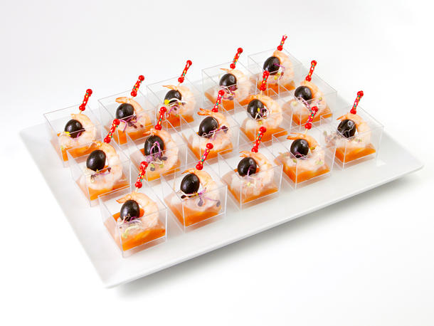 Креветка с оливкой в соусе Креветка с оливкой в соусе