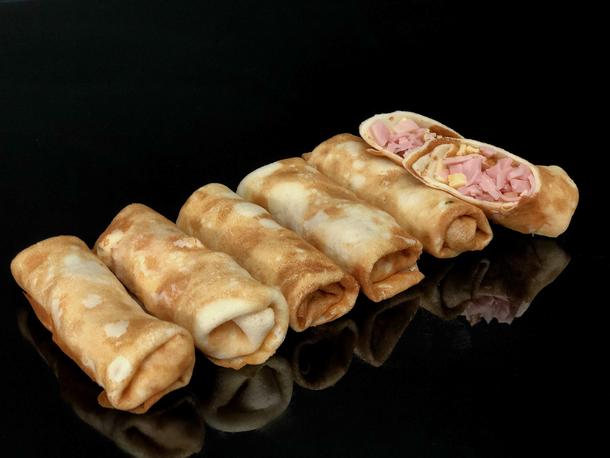 Блинчики с ветчиной и сыром Блинчики с ветчиной и сыром