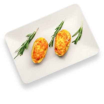 Картофель запеченный с беконом и сыром Картофель запеченный с беконом и сыром