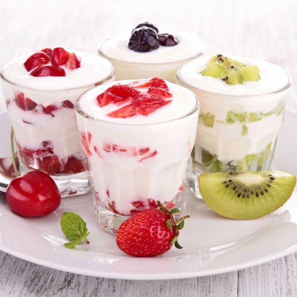 Домашний йогурт с фруктами