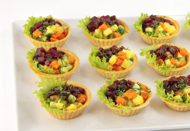 Тарталетка с винегретом ВЕГАН/ПОСТ