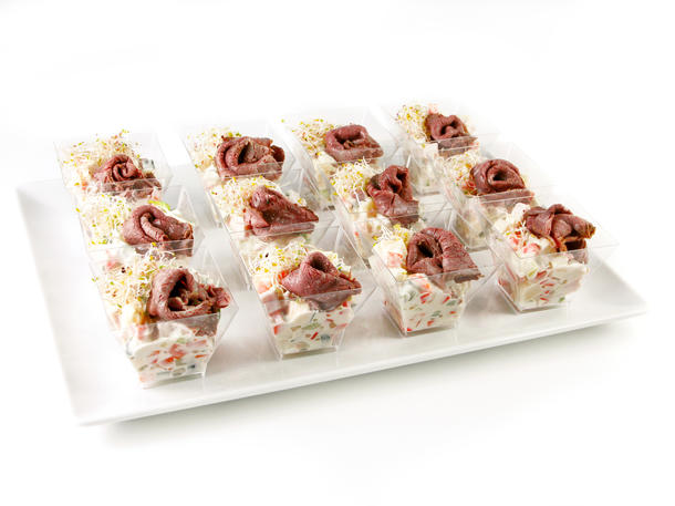 Мини Оливье с ростбифом Мини Оливье с ростбифом