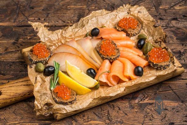 Доска с морепродуктами